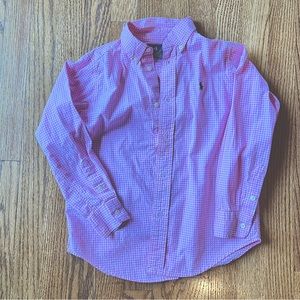 Boys Size 6 Pink Ralph Lauren Button Down shirt